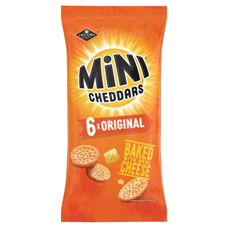 Jacob's Mini Cheddars Original Multipack 6 x 23g (138g)