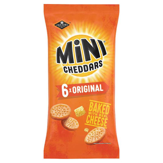 Jacob's Mini Cheddars Original Multipack 6 x 23g (138g)