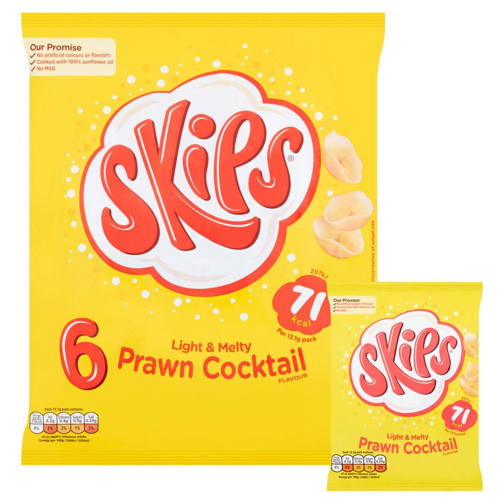 KP Skips Prawn Cocktail Multipack 6 x 13.1g (78.6g)