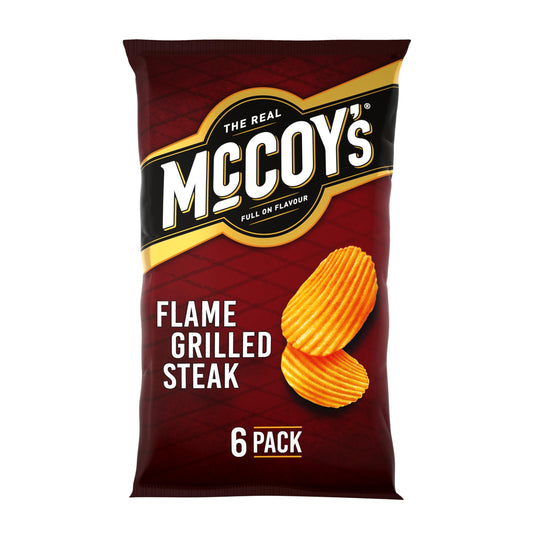 McCoy’s Flame Grilled Steak Multipack 6 x 25g (150g)