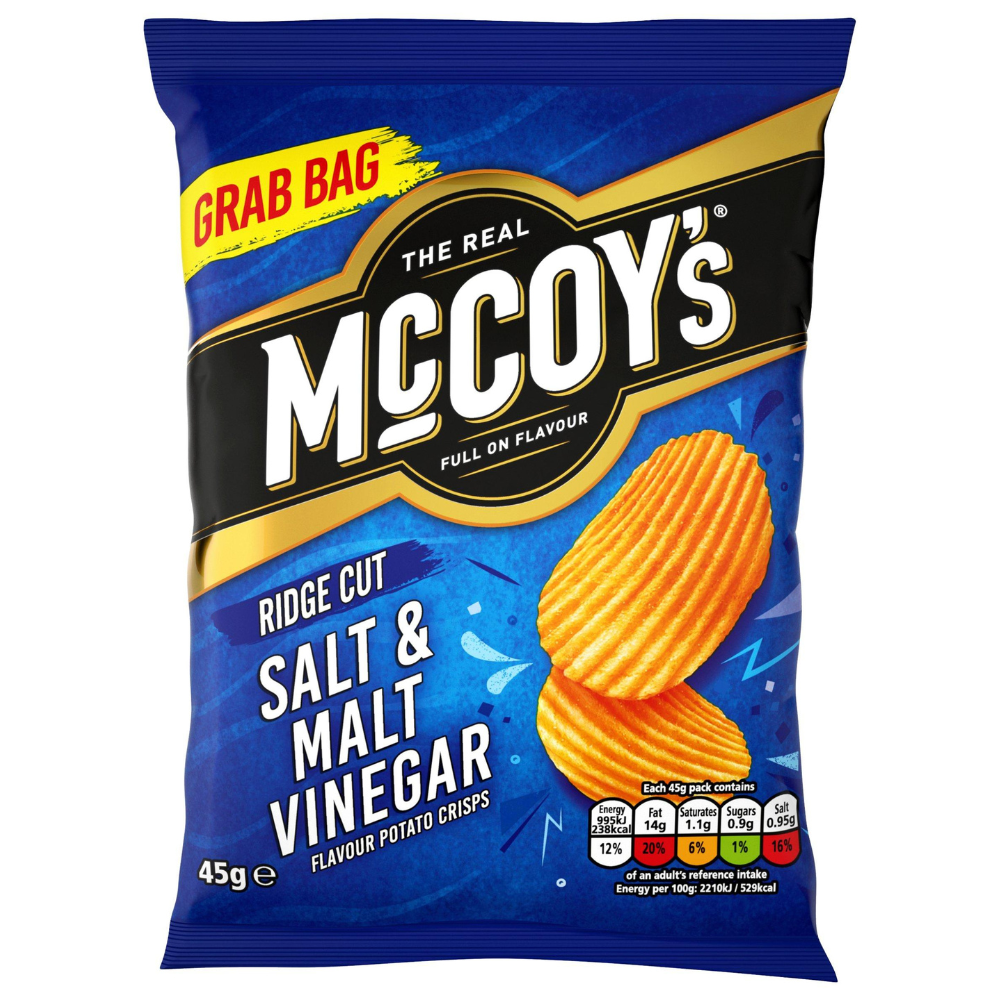 McCoy’s Salt & Malt Vinegar Grab Bag (45g)