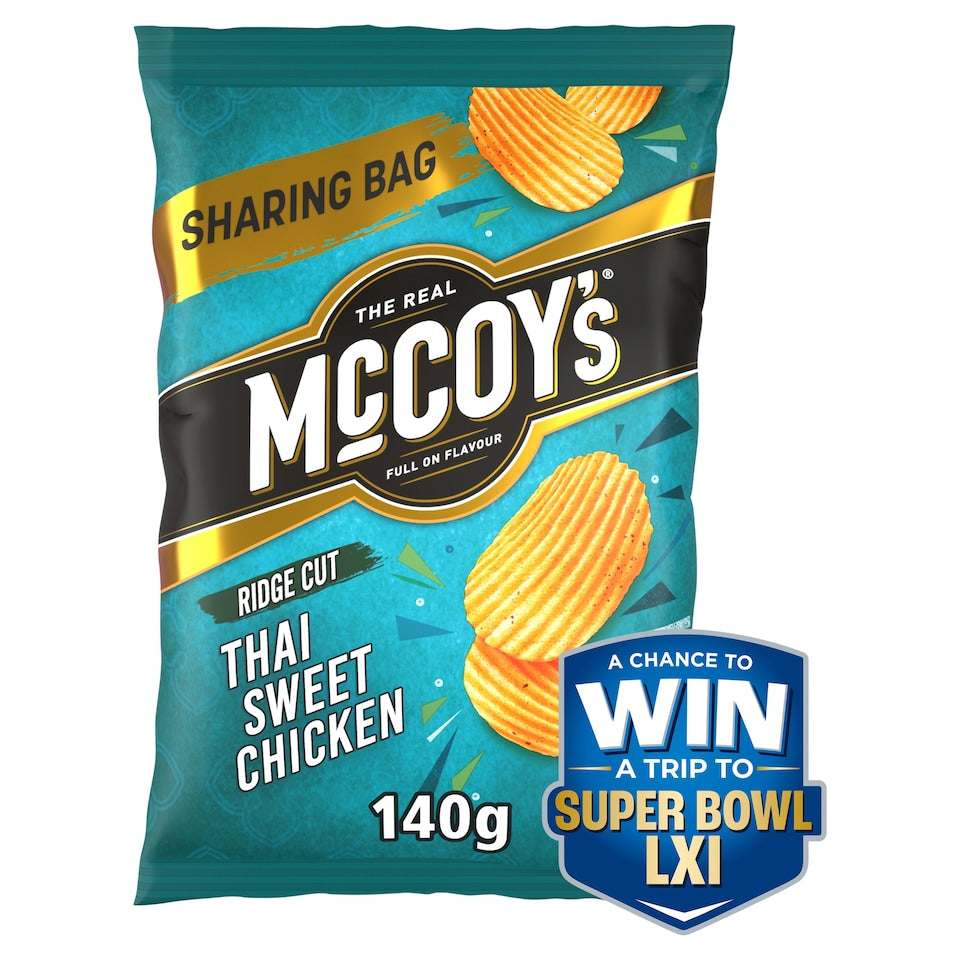 McCoy's Thai Sweet Chicken Sharing Crisps 140g