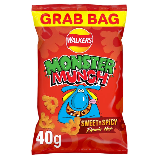 Walkers Monster Munch Sweet & Spicy Flamin' Hot (40g)