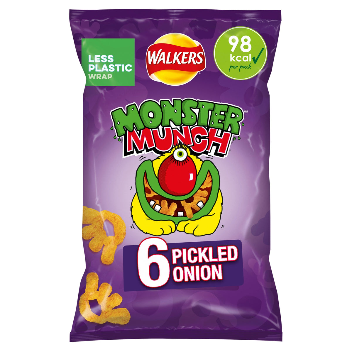 Walkers Monster Munch Pickled Onion Multipack 6 x 20g