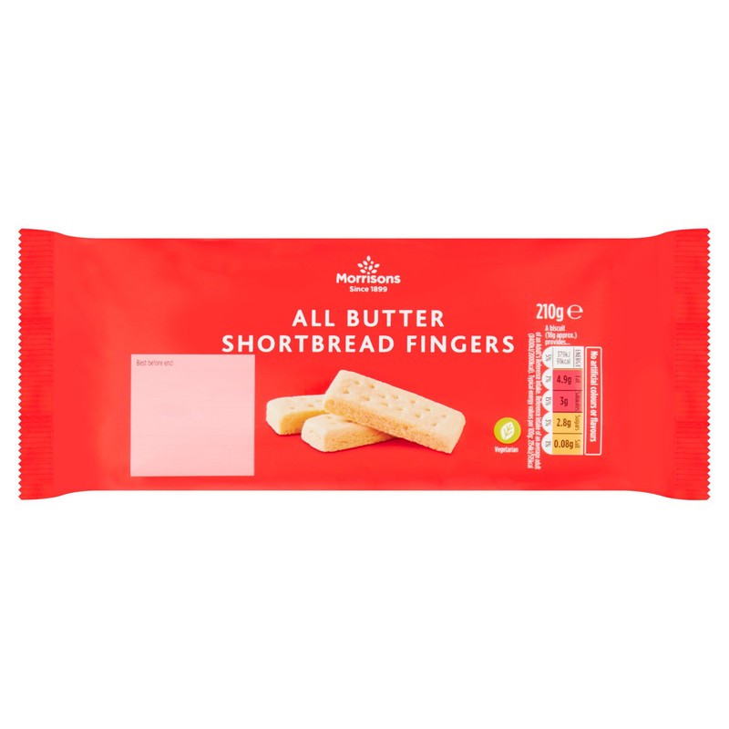 Morrisons All Butter Shortbread Fingers 210g