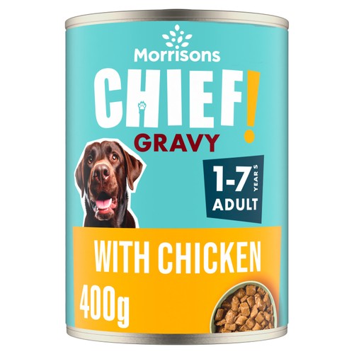 Morrisons Chief chicken dog food 400g