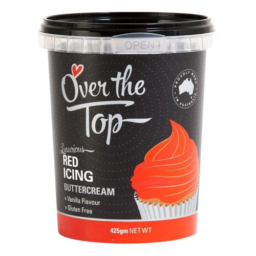 Over The Top Red Buttercream (425g)