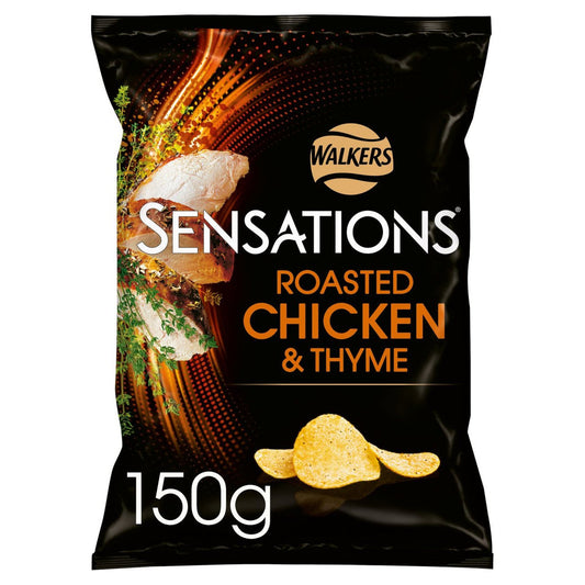 Walkers Sensations Roasted Chicken & Thyme Crisps (150g)