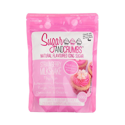 Sugar & Crumbs Strawberry Milkshake Icing Sugar (500g)
