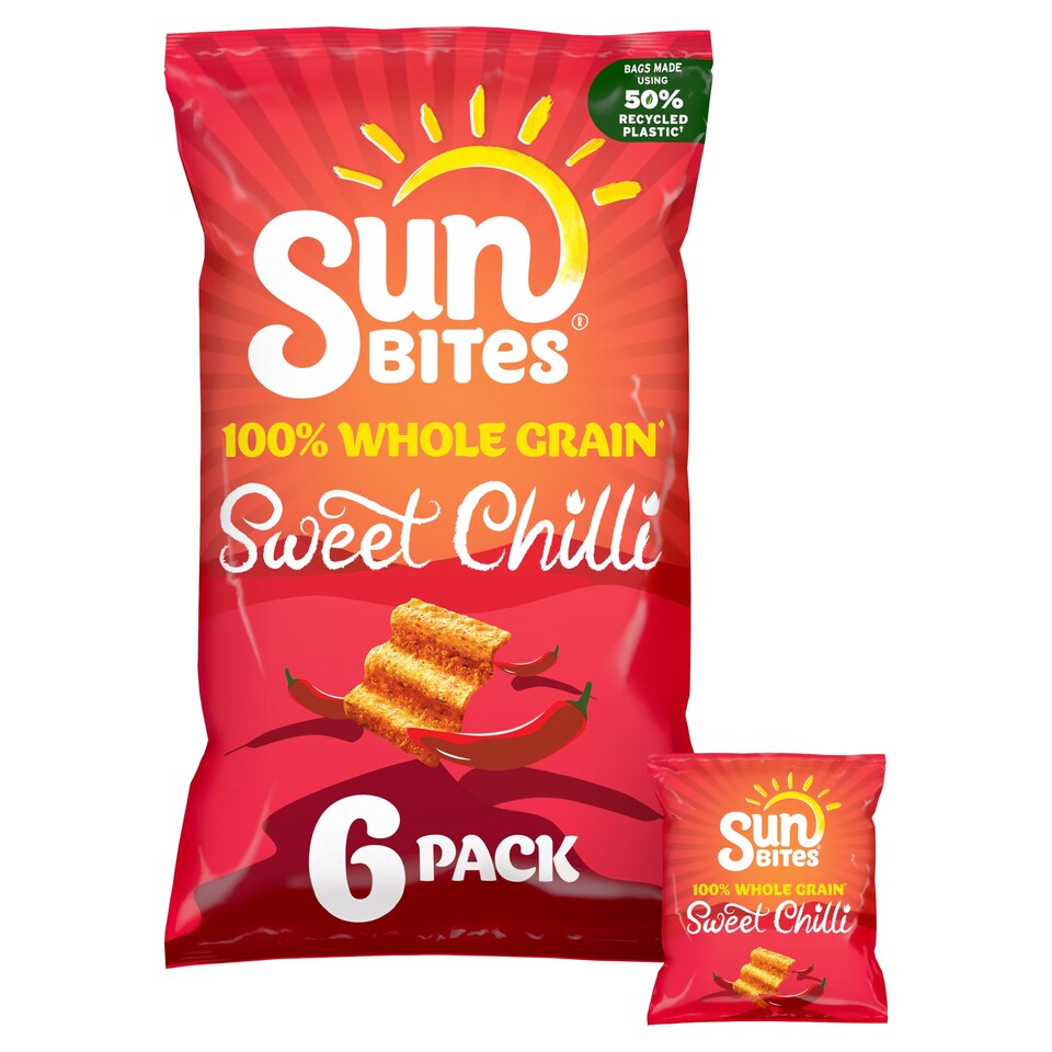 Sunbites Sweet Chilli Multipack 6 x 25g (150g)