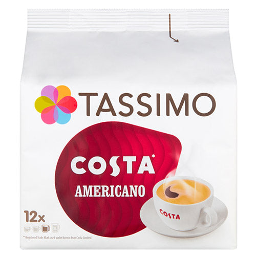 Tassimo Costa Americano Coffee Pods 12 Pack (108g)