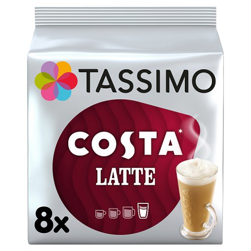 Tassimo Costa Latte Coffee Pods 6 Serving (240g)