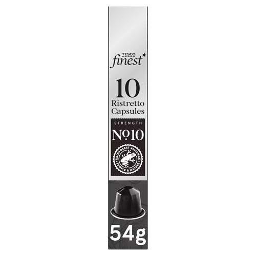 Tesco Finest 10 Ristretto Espresso Capsules (54g)