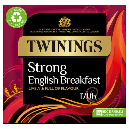 Twinings English Strong 1706 Tea Bags 80s (250g)