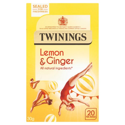 Twinings Lemon Ginger Caffeine Free 20 Teabags (30g)