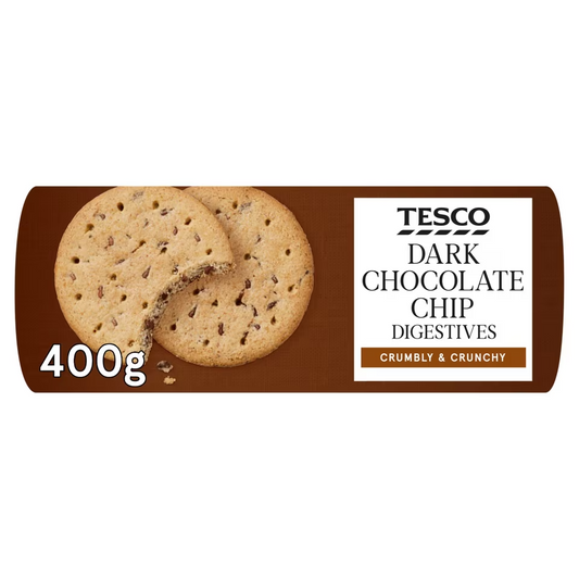 Tesco Dark Chocolate Chip Digestives 400g