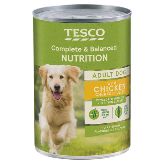 Tesco dog food chicken 400g