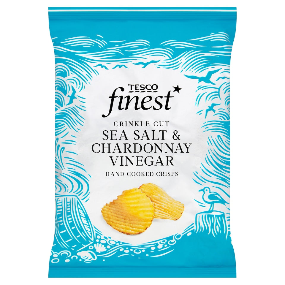 Tesco Finest Sea Salt & Chardonnay Vinegar Crisps (150g)