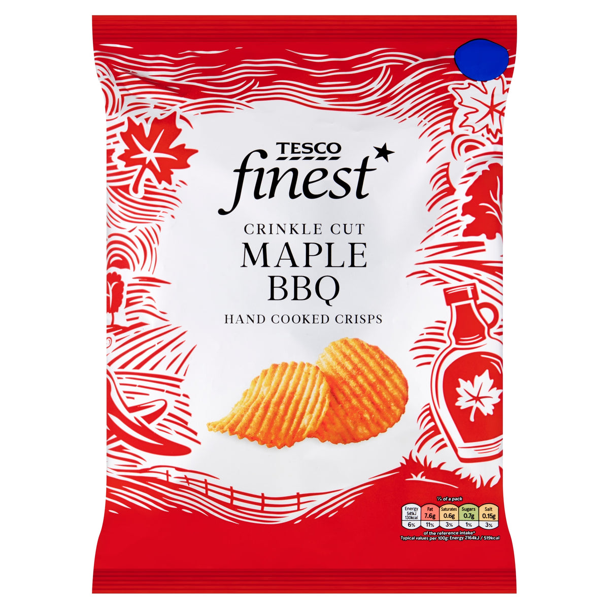 Tesco Finest Maple BBQ Crisps (150g)
