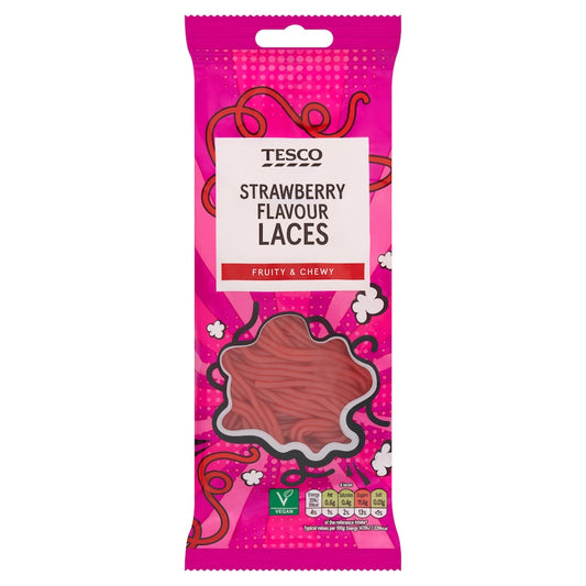 Tesco Strawberry Laces 75g