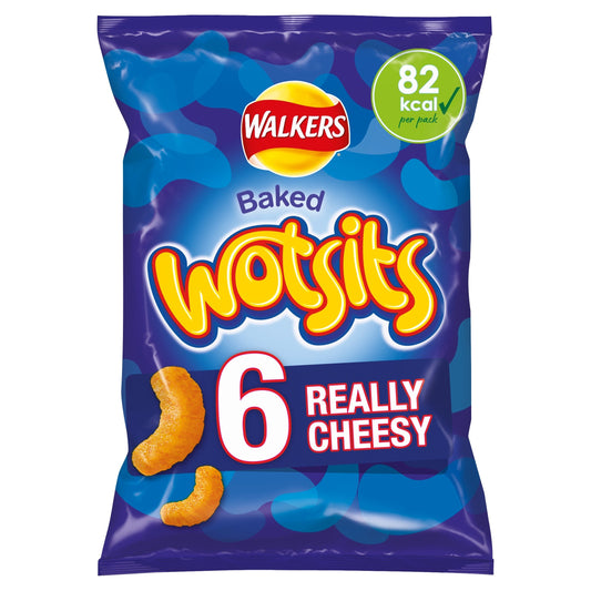 Walkers Wotsits Really Cheesy multipack, 6 x 16.5g