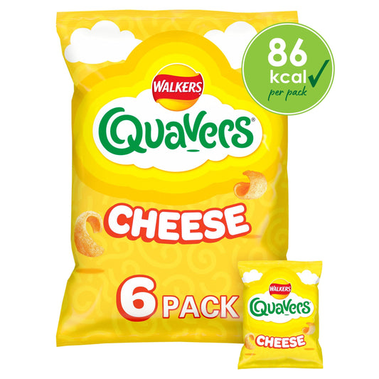 Walkers Quavers Cheese multipack, 6 x 16g
