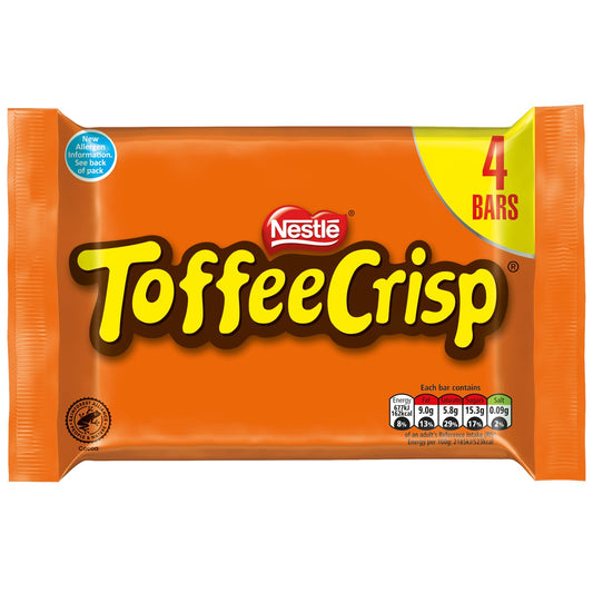Toffee Crisp Biscuit Bar 4 Pack Multipack 152g