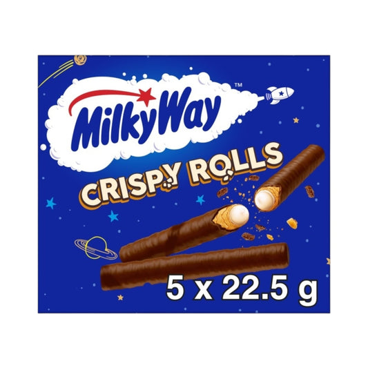 Milky Way Milk Chocolate Crispy Rolls Multipack 5 x 22.5g