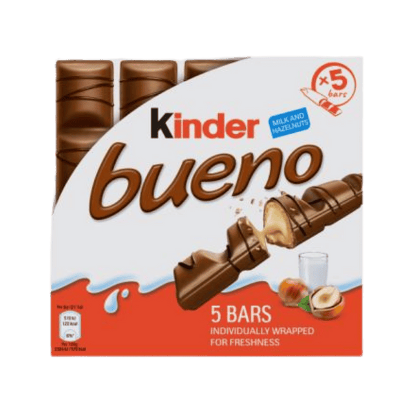 Kinder Bueno Milk & Hazelnut Chocolate Bars Multipack 5 x 43g