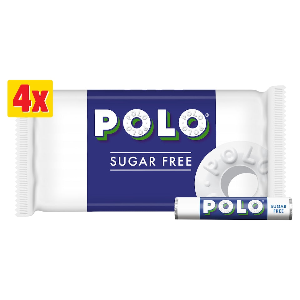 Polo Sugar Free Mint Tube Multipack 4 x 33.4g