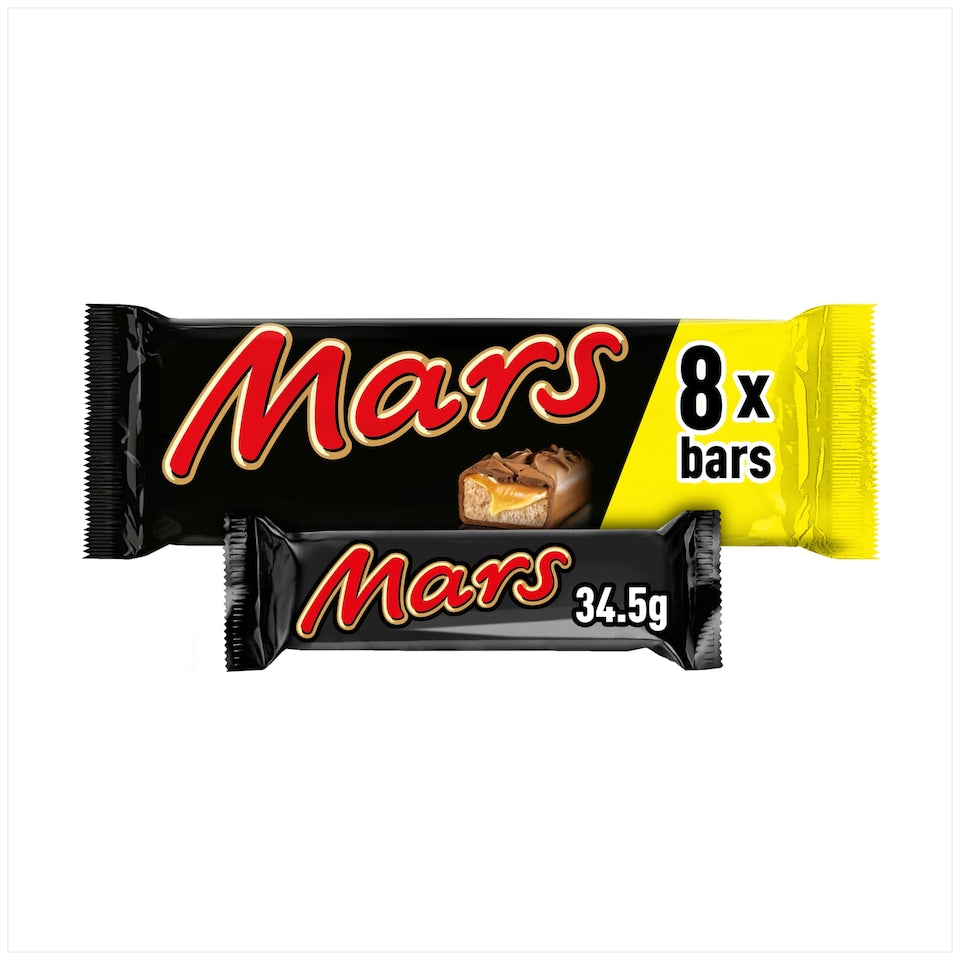 Mars Caramel Nougat & Milk Chocolate Bars Multipack 8 x 34.5g