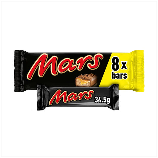 Mars Caramel Nougat & Milk Chocolate Bars Multipack 8 x 34.5g