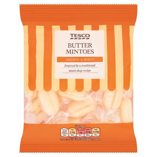Tesco Butter Mintoes 200g product pack