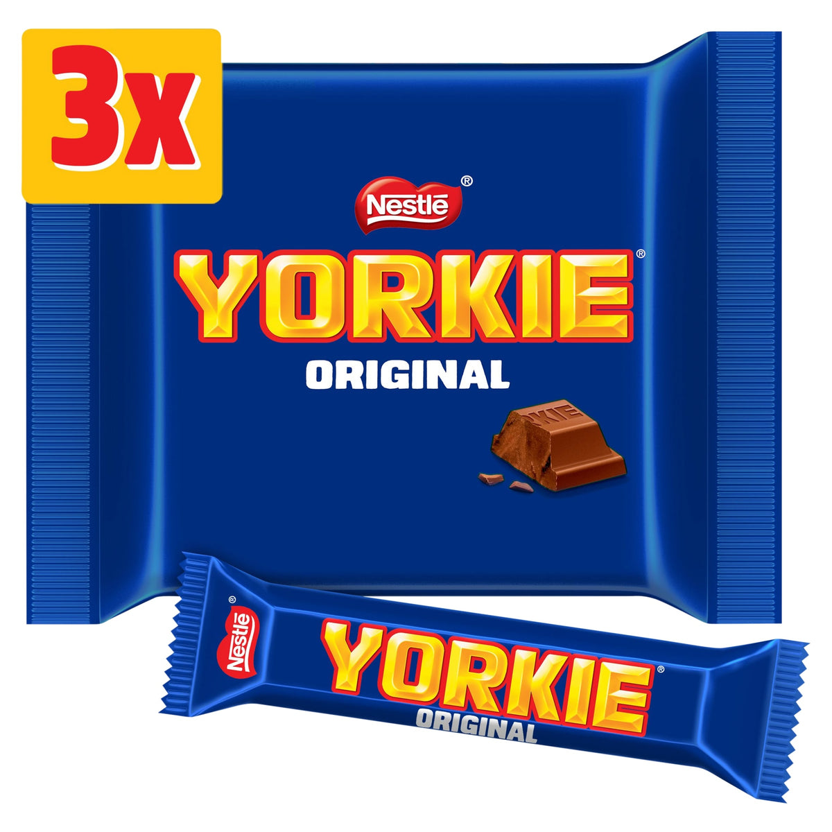 Yorkie 3 pack milk chocolate bars 46g