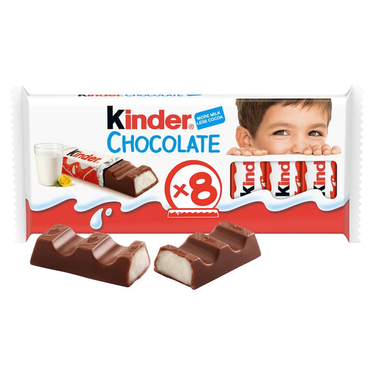 Kinder Chocolate Bars 8 x 12.5g