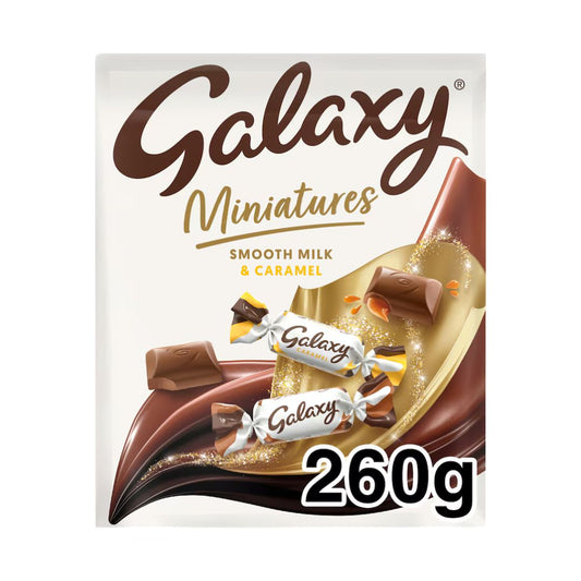 Galaxy Miniatures Smooth Milk & Caramel Chocolate Pouch 260g