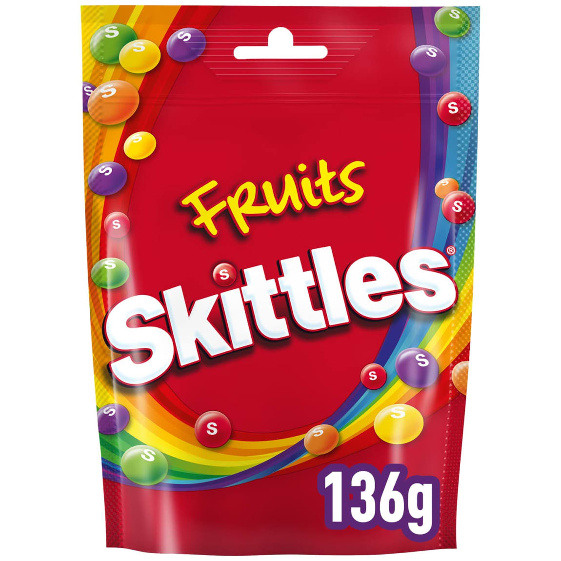 Skittles Fruit Flavoured Sweets Bag 136g