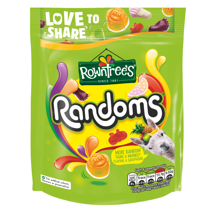 Rowntree's Randoms Sweets Sharing Bag 150g
