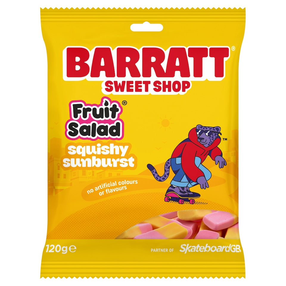 Barratt Fruit Salad Squishy Sunburst Sweets Bag 120g