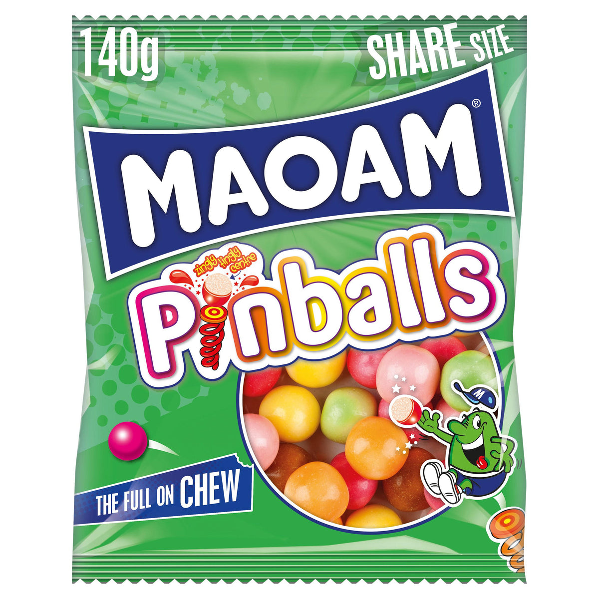 Maoam Pinballs Sweets Bag 140g