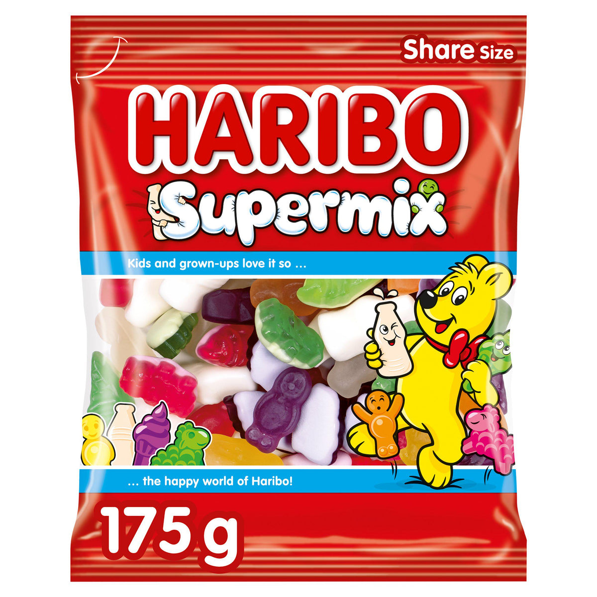Haribo Supermix Fruit & Foam Sweets Share Bag 175g