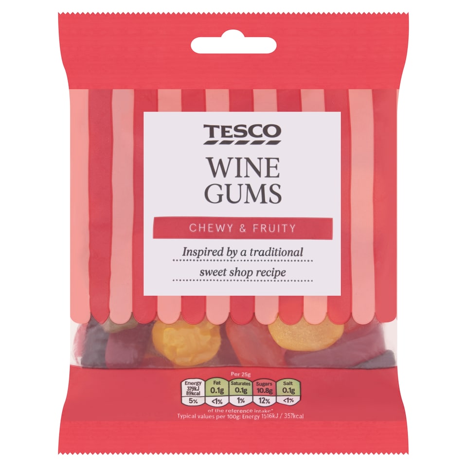 Tesco Wine Gums Sweets 250g