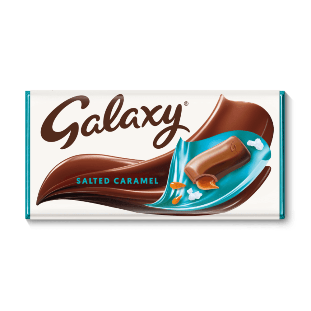Galaxy Salted Caramel & Milk Chocolate Bar 135g