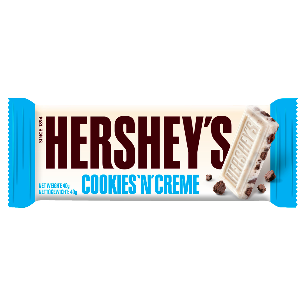 Hershey's Cookies 'n' Creme Chocolate Bar 40g