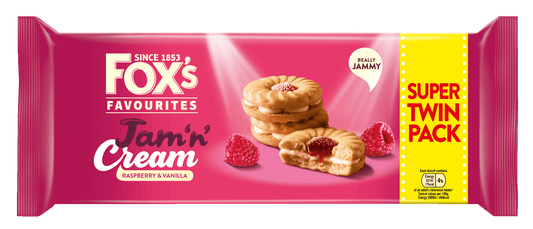 Fox's Jam 'n' Cream Raspberry & Vanilla 150g