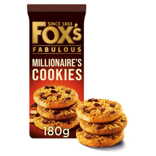 Fox's Fabulous Millionaires Cookies 180g pack