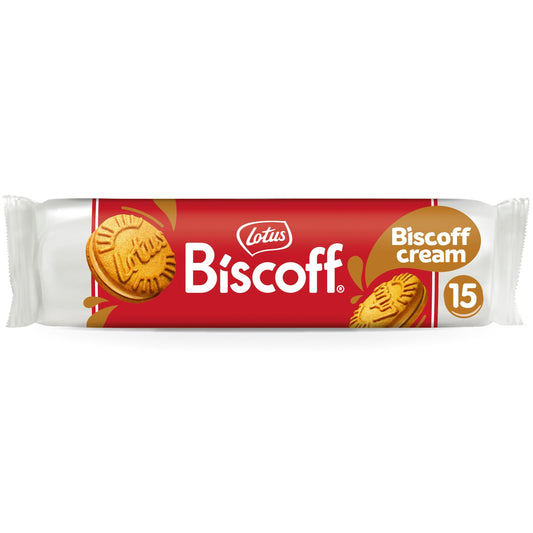 Lotus Biscoff Cream Sandwich Biscuits 150g pack