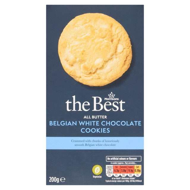 Morrisons The Best White Chocolate Cookies 200g pack