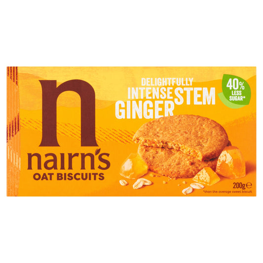 Nairn's Stem Ginger Oat Biscuits 200g pack