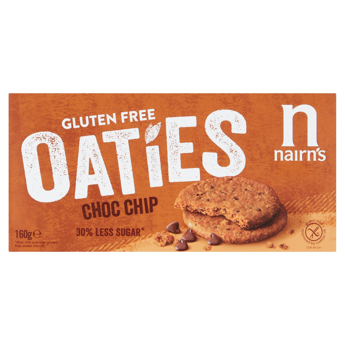 Nairn's Gluten Free Oaties Chocolate Chip Biscuits 160g pack
